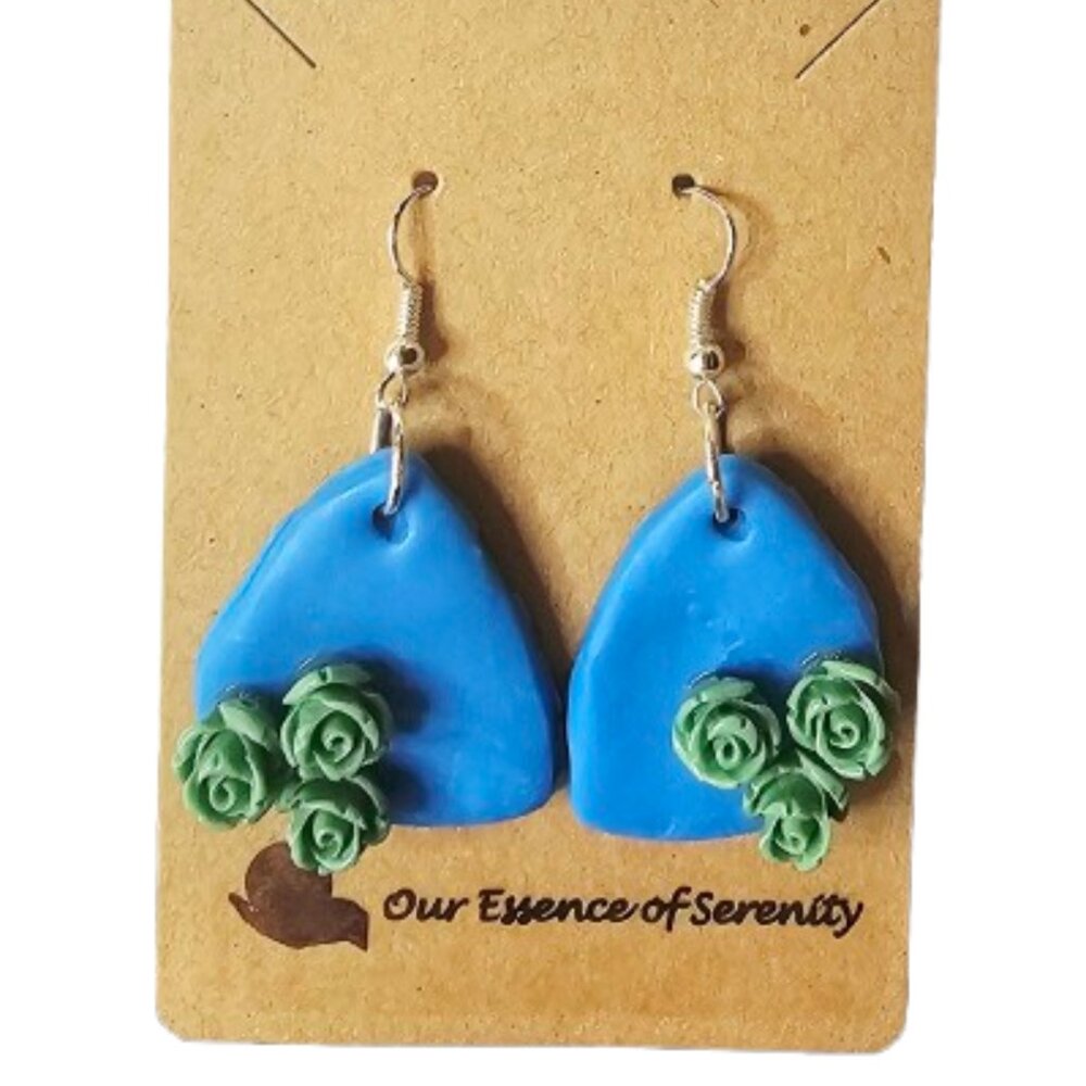 Cute Roses 4 U Earrings-2 inches-NWT